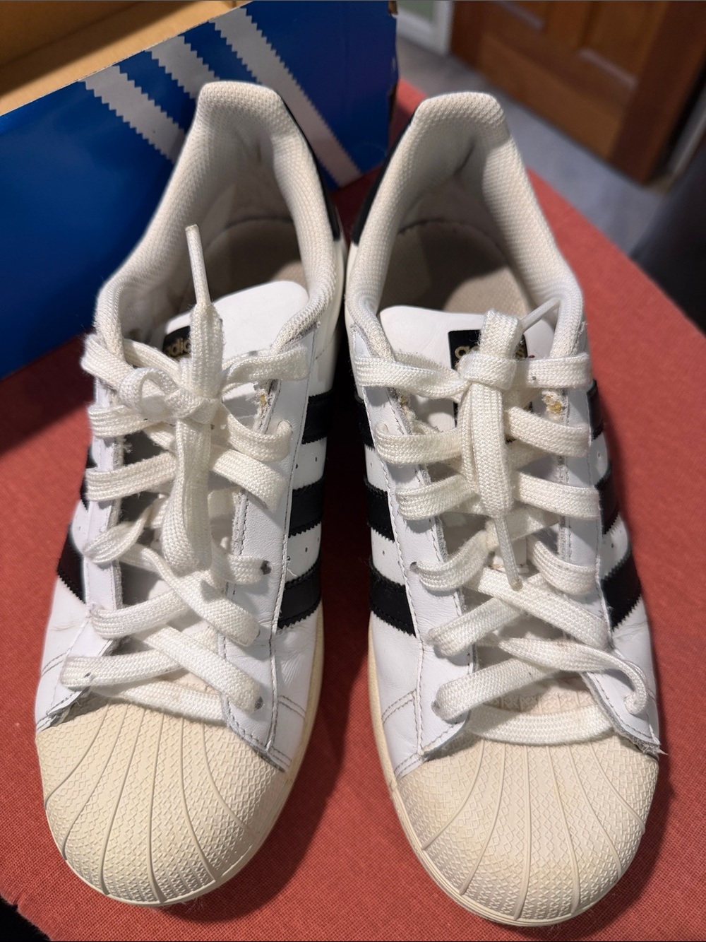 adidas White and Black Classic Women's Sneakers